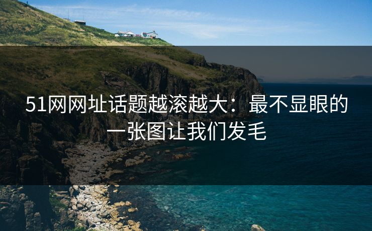 51网网址话题越滚越大：最不显眼的一张图让我们发毛